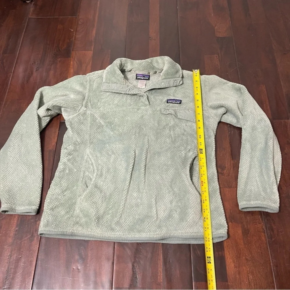 Women's Patagonia Synchilla Snap-T Re-Tool Mint Green Fleece Pullover Jacket M - Picture 7 of 8